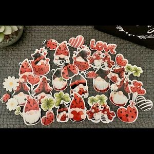 Ladybug gnome stickers